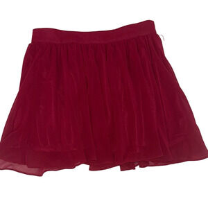 NWT- Forever 21 Red Layered Mini Skirt
